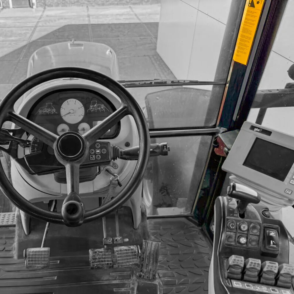 Massey Ferguson 6400 Series right A-pillar – CabGear cab identification